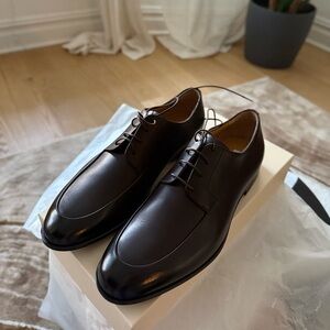 Bally Dark Brown Leather Oxfords